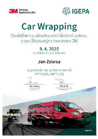 Certifikát 3M
