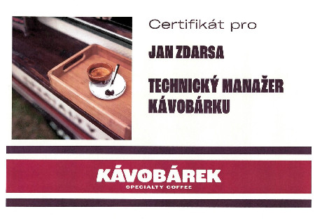 Certifikát Barek