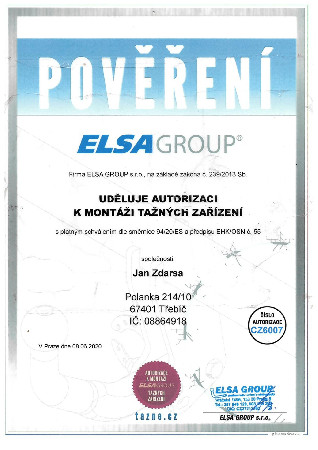Certifikát Elsa Group